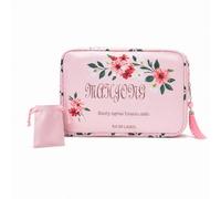 DINYAO Mahjong Tile Bag with Dice Pouch, Designed to Store 166 American Mah Jong Tiles (1.2''), Portable Zippered Mahjong Storage Bag for Mahjong Enthusiasts, Game Nights and Parties, Bag Only (Pink)