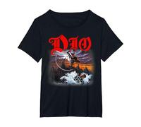 Dio Holy Diver Cover on Black T-Shirt, Women's Plus, Black, 2X