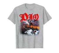 Dio - Holy Diver Cover on Light Grey T-Shirt, Men, Heather Grey, X-Large