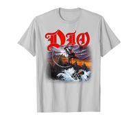 Dio - Holy Diver Cover on Light Grey T-Shirt, Men, Silver Grey, 3X-Large