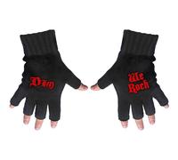 Dio Men's We Rock Fingerless Gloves in Black Dio Black One Size