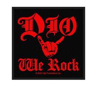 Dio We Rock Band Logo Woven Patch Accessory Size