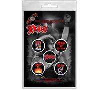 Dio We Rock Button Badge Pack One Size