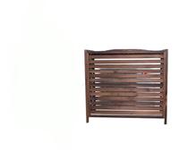 DIOB Outdoor Grid Wooden Air Conditioner Outer Cover Solid Wood Air Conditioning Flower Stand Louvered Display Rack Storage Shelf