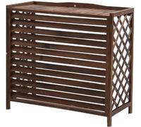 DIOB Outdoor Plant Storage Air Conditioner Protection Cover Wooden Air Conditioning Rack For Heat Pump Cover Air Conditioner Cover Flower Stand