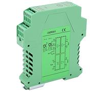 Dioche 0-10v Isolator DC GLG Signal Isolator DC with 1 Input 2 Output, Current Voltage Transmitter, Rail Mount Conditioner, Durable ABS Material, for 2-Wire and 3-Wire