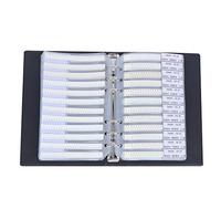 Dioche 0201 Series 170 Value Resistor Combo Sample Book Kit, Portable Plastic Organizer Black