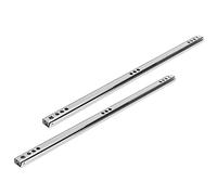 Dioche 1/2 Bearin2Pcs/Set 342x17mm Cold Rolled Steel Drawer Rail Ball Bearing Slides - Smooth, Durable Drawer Guide for Cabinet and Furniture, Supports 15-20kg, Galvanized for