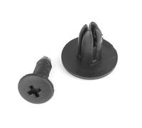Dioche 1/4inch Plastic Rivet 100Pcs Car Plastic Rivets 6mm Hole Dia Fastener Fender Bumper Push Pin Clamp/Holder AP