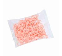 Dioche 100Pcs Silicone Ring Cup Microblading Pigment Glue Holder Permanent Makeup Ink Container for Eyebrow Artists 3 Sizes L M S (Without Partition)