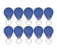 Dioche 125 Mhz Fobs 10pcs 125KHZ ID Key Tag - Rewritable Token for Access Control, Attendance, Parking Lots | & Durable ABS Material | Sensitive Sensing Technology