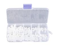 Dioche 150 Nylon Screws 150pcs Polyamide Screw Nut Washer Assortment Kit - Durable, Fasteners for Electrical & Mechanical Hardware - Multiple Sizes M2 to M5 - Convenient