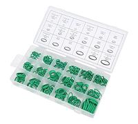 Dioche 270pcs A/C Seals Set - Green Nitrile O- Assortment Kit with 18 Sizes for Automotive, Faucet & Industrial Applications