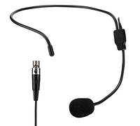 Dioche 3 Pin Microphone Mini XLR 3 Pins TA3F Plug Head Wear Mic Professional Wireless Microphone - Comfortable, Adjustable Voice Clarity, Perfect for Sports, Performances & Use