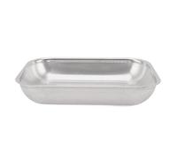 Dioche 3 Quart Rectangle Strainer Large Stainless Steel Rectangular Mesh Basket Filter for Washing Vegetables and Rice; a Multi-Functional Kitchen Essential. (S)