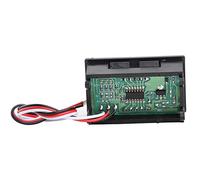 Dioche 3 Wire VolDigital LED Voltmeter, DC 0-100V Voltage Meter with 3 Digits LED Display, Reverse Polarity Protection, Durable Panel for Household and Professional Use (Font backlight color red)