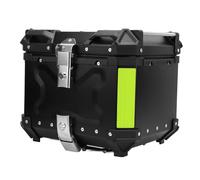 Dioche 36L Motorcycle Top Case with Security Lock - Aluminum Alloy Tail Storage Carrier for Helmets, Luggage, and More (Black)