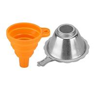 Dioche 3D Filter3D Printer Photosensitive Resin Filter Funnel Set - Durable Silicone Funnel + Metal Filter Mesh for Seamless Resin Transfer - Foldable & Easy to Clean - Perfect for 3D