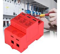 Dioche 3P 3.0KV DC Power Protector Arrester Device for Lightning Protection - Built-In Over-Current & Temperature Control, Fast Response, Visual Indicator, 20KA/40KA Rated (3p20ka)