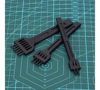 Dioche 3Pcs Steel Prong Chisel Stitching Punch Tool Sewing Leather Craft Punch Tool Kit with Smooth Handle, Round Head for Leather, Rubber, Paper Products