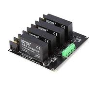 Dioche 4 Channel 380V 8A 4 Channels State Relay Module Board SSR Controller - AC 24V to 380V, High/Low Voltage Settable, KF301 Input/Output Terminals