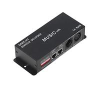 Dioche 4 Channel DMX 512 Decoder Professional Adjustable RGB Dimming LED Controller for Bars Hotels and Sober Bars Made of PCB and Iron Durable 16.4 X 6.5 X 4cm (4A per channel)