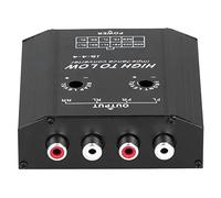 Dioche 4 Channel Line 12V 4 Channel Audio Impedance Converter - High to Low Signal Adapter for Car Stereo, Speaker Frequency Filter, 50W Power, Easy Use for Amplifiers & Subwoofers