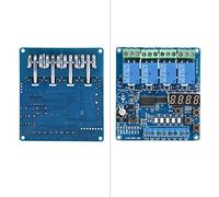 Dioche 4 Delay Relay 4-channel Multi-functional Time Delay Relay Module with LED, 8-36V Wide Voltage Input, 20 Function Settings, Suitable for Various Automation projects.