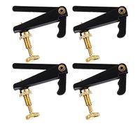 Dioche 4 Pcs Viol4Pcs Violin Fine Tuners for 3/4 and/Violins. Features a Gold Screw Design and Metal Wire tuning. Suitable for Beginners and Orchestral performance.