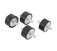 Dioche 4PCS Engine Isolator Mount 3022071 Front and Rear Galvanized Iron and Rubber Replacement for 335 400 450 500