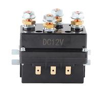Dioche 500A 12V Winch Solenoid Relay Contactor, Fit for ATV UTV 8000Lb-12000Lb Winches, Manual, Panel Mount, Normally Open, 15W, 12V DC, 500A