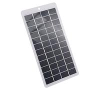 Dioche 5W Solar Panel 5W Polycrystalline Solar Panel Portable Mini Charger 12V High Efficiency Module with Alligator Clips for Outdoor Use (Port)
