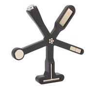 Dioche 6 in 1 Nail Magnet Multifunction Powerful Magnetic Gel Nail Polish Tool for Salon Black Professional Art Design Plastic Magnet