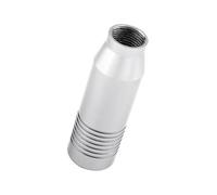 Dioche 6 Speed GeAluminum Alloy Manual Gear Shift Knob - Stylish & Durable Replacement with 3 Adapters for Universal Fitment - 5 Color Options Available (Silver)