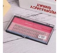 Dioche 60pcs Individual False Eyelashes Cluster 0.07mm False Lashes Extension Tool Lifelike 3D Simulation Lashes for Professional Cosmetic Store Imitated Mink Material 8mm 10mm 12mm (10mm)