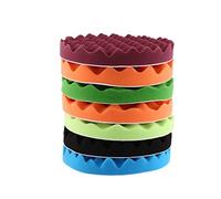 Dioche 7Pcs 8" Sponge Polishing Buffing Waxing Pad Kit Tool for Car Polisher Buffer - Efficient for Enhanced Shine