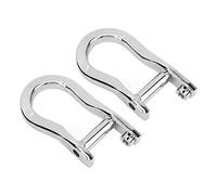 Dioche 84192871 2pcs Car Front Bumper Tow Hooks Shackles 84192871 Replacement for 1500 (2007-2018) & 1500 (Silver)