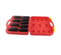 Dioche 9Pcs /2" Inch Drive Axle Hub Nut Hex Socket Set - Including 29mm, 30mm, 31mm, 32mm, 33mm, 34mm, 35mm, 36mm, 38mm - Duty Impact Quality for Repair Work
