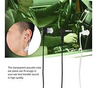 Dioche Acoustic Tube Earpiece with 3.5mm Mono Jack - Surveillance Headset for Radios - Anti Radiation Tube for Security and Noisy Environments