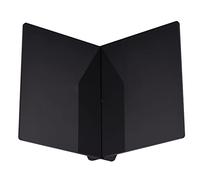 Dioche Acrylic Book Stand Display Shelf - X-Shaped Cookbook & Recipe Holder for Easy Viewing - Durable Transparent Acrylic - Perfect for Musicians and Kitchen Use (Black)