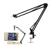 Dioche Adjustable Stand Ring Monocular Microscope Flexible Stand 360° Arm with 42mm Lens Set, Industrial Camera Bracket for Observations
