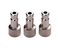 Dioche Airbrush Coupler 3pcs Male Fitting 1/4 Inch BSP Female Compatible with Paasche Airbrush - Easy Connect & Durable Metal Design