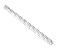 Dioche Alloy Engineering Measuring 30cm Triangular Scale Ruler Aluminum Alloy Precision Measuring Tool for Architects and Engineers Light Weight & Durable