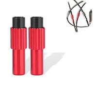 Dioche Aluminium Bicycle Brake Cable Gear Shift Connector Line Regulator Adjuster Housing (1 Pair)(Red)