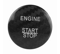 Dioche Amg StickeRed Carbon Fiber Engine Start Button Cover Trim for ABC GLC GLA CLA ML Class - Easy to Install, Durable, and Stylish (Black)