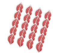 Dioche Applique Lips Embroidered 20 Red Lip Crystal Hot Melt Fashion Accessories - DIY Decorative Accessories, a Must-Have for Fashion Apparel, Weddings, and Crafts