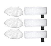 Dioche Aspiron Steam Cleaner SC Series Replacement Cloth Set | Suitable for SC2/SC3/SC4/SC5 | Includes 3 Mop Heads and 3 Mop Pads |, Long-lasting Accessories (Rag Nozzle Covers & Mopping Pads)