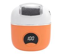 Dioche Automatic Electric Foot Callus Remover Battery Powered Electric Foot Grinder Pedicure Tool for Calluses and Dead Skin Removal with 3 Adjustable Heads for Smooth and Soft Feet (Orange)