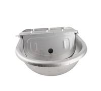 Dioche Automatic Waterer Livestock Stainless Steel Automatic Water Dispenser for Pets and Livestock, Featuring a Float Design Suitable for Cattle, Horses, Sheep, Dogs, etc. 2L Large