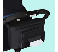 Dioche Baby Stroller Bag Organizer - Solid Color Lightweight Carriage Buggy Accessories with Ample Storage - Fits Stroller Bars & Handles